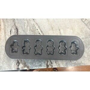 Wilton Gingerbread Family Shaped Cookie 6-Cavity Pan